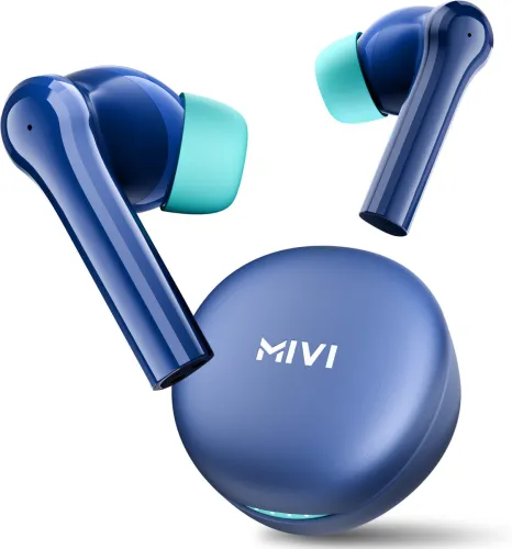 Image of Mivi DuoPods Maxx, 13mm Bass, AI ENC HD Calls, IPX4 Bluetooth Headset