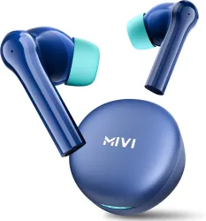 Mivi DuoPods Maxx, 13mm Bass, AI ENC HD Calls, IPX4 Bluetooth Headset