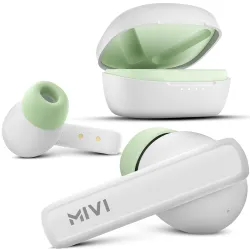 Mivi DuoPods Sync in Ear Earbuds | 60H Playtime Bluetooth Earphones Wireless | Earbuds ENC for Clear Calls | 13mm Driver