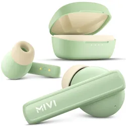 Mivi DuoPods Sync in Ear Earbuds | 60H Playtime Bluetooth Earphones Wireless | Earbuds ENC for Clear Calls | 13mm Driver