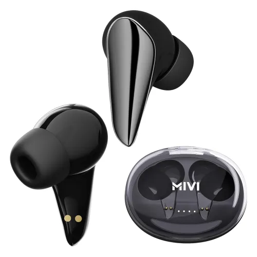 Image of Mivi DuoPods Wave Earbuds AI ENC 70H Playtime