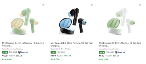 Image of Mivi Earbuds upto 80% Discount