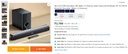 Mivi Fort H160 Soundbar Speakers (160 Watts)