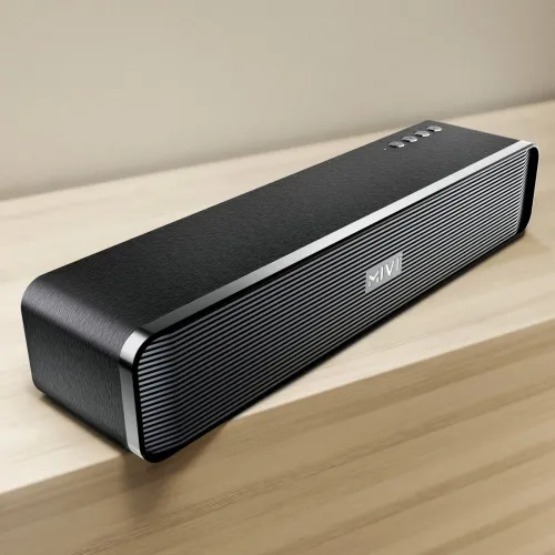 Image of Mivi Fort H30 Soundbar, 30W, 2.0 Channel, 2500 mAh, 6 Hours Playtime, BT v5.3 30 W Bluetooth Soundbar (Black, 2.0 Chann