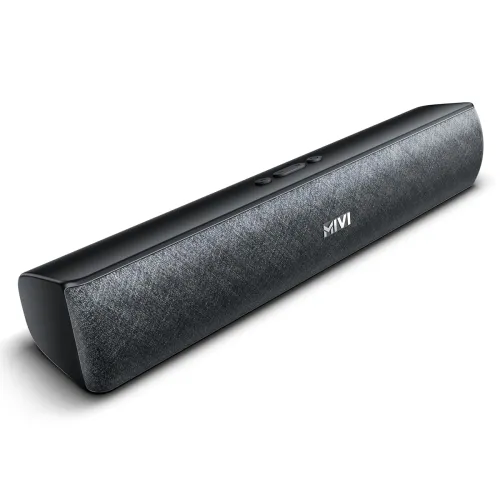 Image of Mivi Fort Q18 Soundbar with 18W Surround Sound, 2.0 Channel with 2 in-Built Full-Range Speakers, Multiple Input Modes, 6