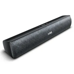 Mivi Fort Q18 Soundbar with 18W Surround Sound, 2.0 Channel with 2 in-Built Full-Range Speakers, Multiple Input Modes, 6