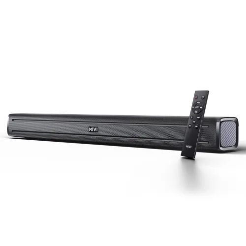 Image of Mivi Fort Q80 Soundbar with 80W Surround Sound, 2.2 Channel soundbar with 2 in-Built subwoofers, Multiple EQ and Input M