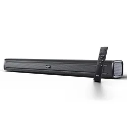 Mivi Fort Q80 Soundbar with 80W Surround Sound, 2.2 Channel soundbar with 2 in-Built subwoofers, Multiple EQ and Input M