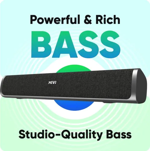 Image of Mivi Fort S24 Soundbar with FM Mode and 2 full range drivers
