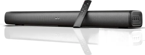 Image of Mivi Fort Sonic 100 Soundbar, 2.2 Channel, Multi-Input & EQ Modes, BT v5.3 100 W Bluetooth Soundbar (Black, 2.2 Channel)