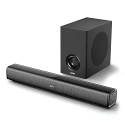 Mivi Nex 100 Soundbar [New Launch], 90W 2.1 Channel Single Soundbar with Powerful Subwoofer and Deep Bass, Nex PowerStag