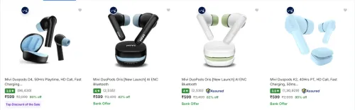 Image of Mivi True Wireless at minimum 72% Discount
