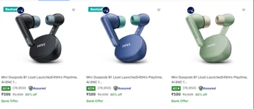 Image of Mivi True Wireless at minimum 75% Discount