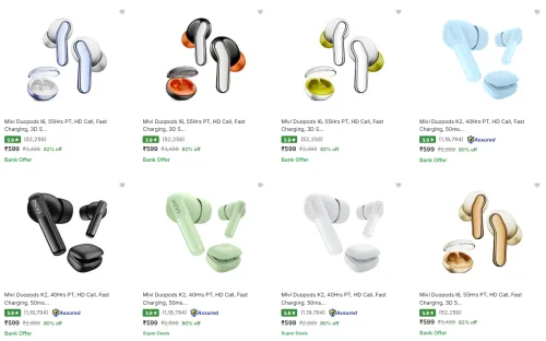 Image of Mivi True Wireless earbuds starting @ ₹599