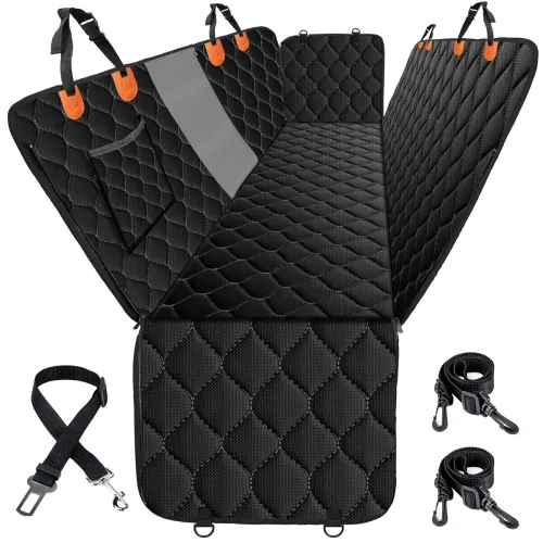 Image of MIXJOY 4-in-1 Back Seat Hammock for Dogs Trucks and SUVs