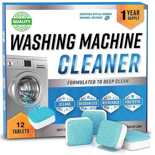 Image of MIXOSA Washing Machine Cleaner Tablets, pack of 12.