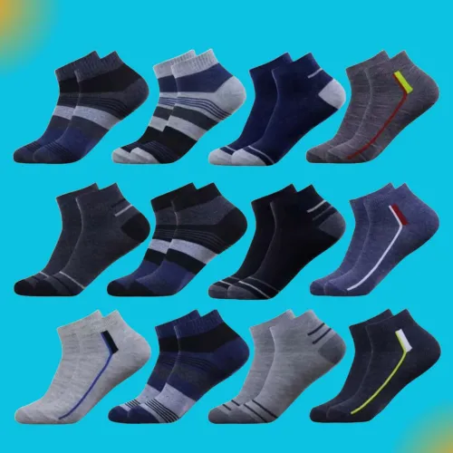 Image of MJE Men & Women Striped Peds, Po12