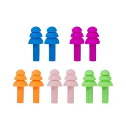 MKSL Ear Plugs Soft Silica Gel 5 Pairs