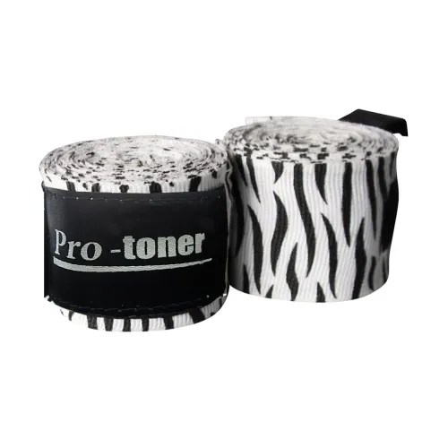 Image of MMA Zebra Design Hand Wraps, 3 Meters