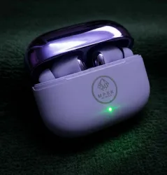MMPSKminus BT-181 in The Ear Upto 48Hours Playtime, with AI ENC for calls & Deep Bass-5 Bluetooth Gaming Headset (Purple, True Wireless)
