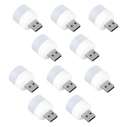 Image of Mobeeta USB LED Mini Light Bulb 1W Pack Of 10