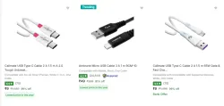 Mobile Cables Starting at ₹9