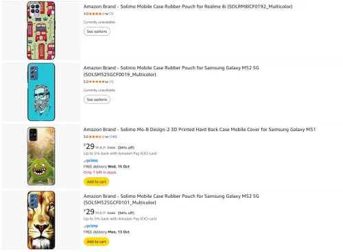Image of Mobile Cover Starting @ ₹19