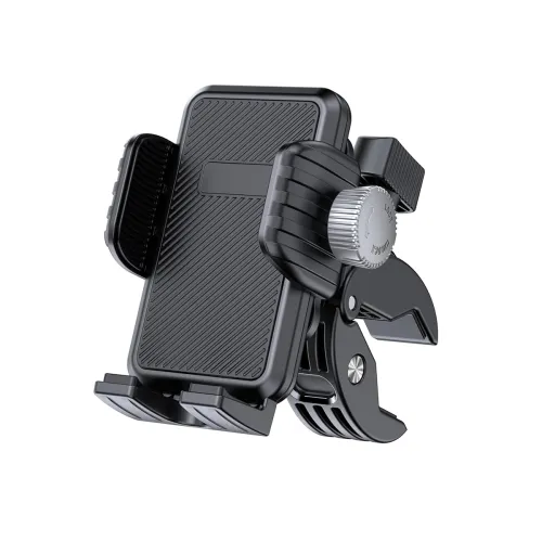 Image of Mobile Holder for Bike with Adjustable Locking, 360° Rotation, Handle bar Mount, Shock Proof, Damping for Phone Support 