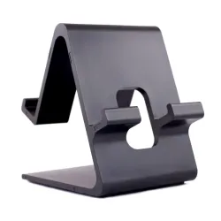 Mobile Stand for Table, Dual Sided Mobile Holder/Stand Desktop Universal Hard Plastic Mobile Holder (Black) (1)