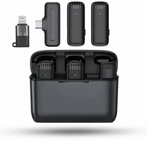 Image of MOBIZAC Professional Wireless Mic with Charging Case Mic for Video Recording