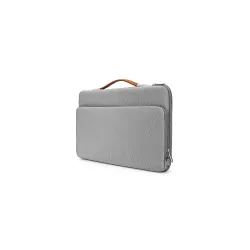 MOCA Universal Wool Felt with PU Premium Leather Laptop Hand Bag