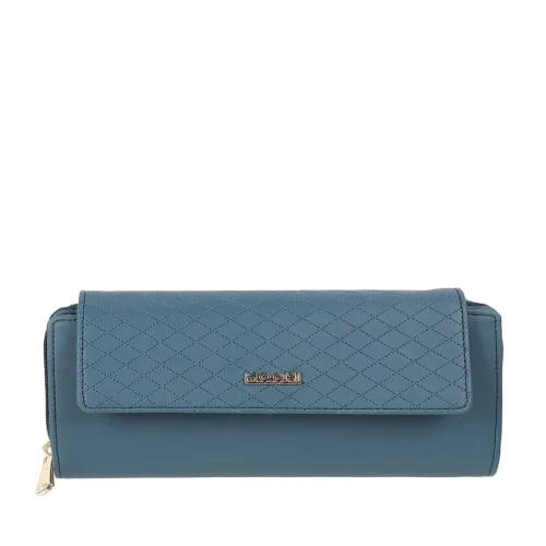 Image of Mochi Women Blue Textured Envelope