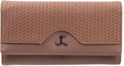 MOCHI Women Casual Pink Artificial Leather Wallet