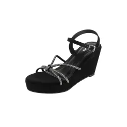 Mochi Womens Elegant Wedge Heel Sandals