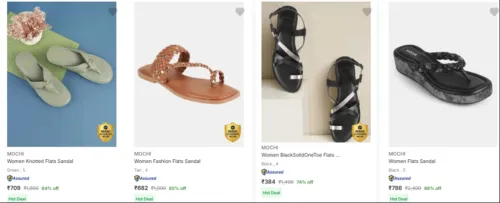 Image of Mochi Women's Flats upto 74% Discount