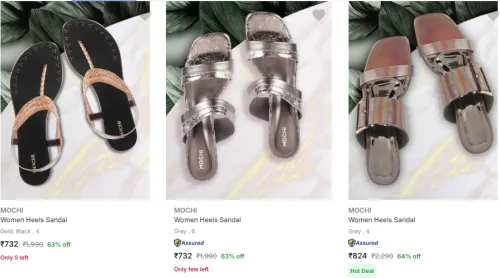 Image of Mochi Women's Heels Starting @ ₹732
