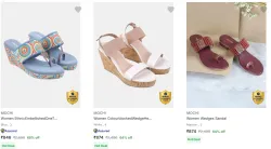 Mochi Womens Wedges Upto 68% Discountt