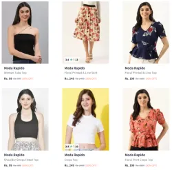 Moda Rapido Brand  Womens Clothing @ Up to 90% Discount | Start 99