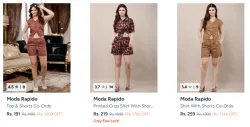 Moda Rapido Co Ords Starting @ ₹191