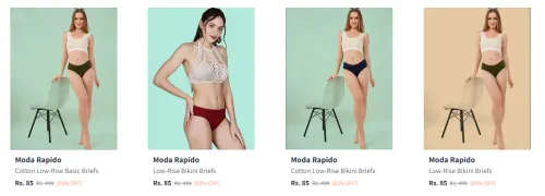 Image of Moda Rapido Cotton Low-Rise Briefs Starting at ₹85