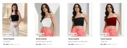 Moda Rapido Crop Top Starting @ ₹158