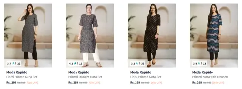 Image of Moda Rapido Kurta Sets Starting @ ₹299