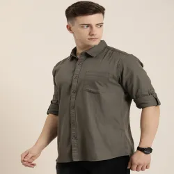 Moda Rapido Men Slim Fit Opaque Casual Shirt
