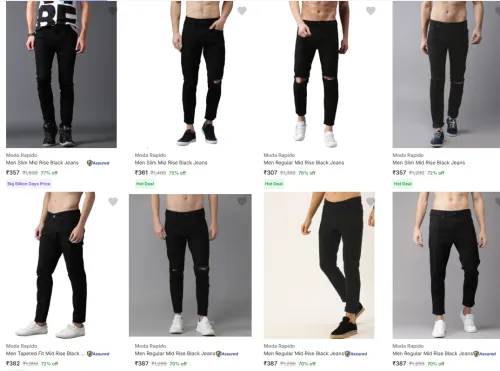 Image of Moda Rapido Mens Jeans starting @ ₹357