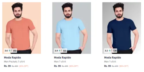 Image of Moda Rapido Men's Tshirt Starting @ ₹99