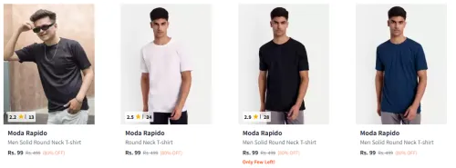 Image of Moda Rapido Men's TShirt Starts @ ₹99