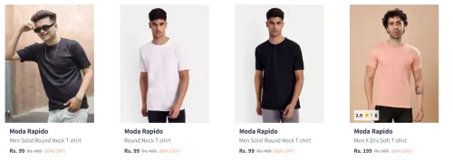 Image of Moda Rapido Men's T-shirts starting at ₹99
