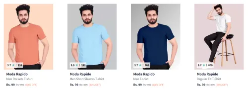 Image of Moda Rapido Men's T-shirts starting at ₹99