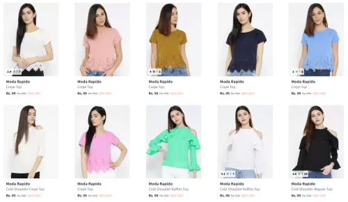 Image of Moda Rapido Tops starting @ ₹99