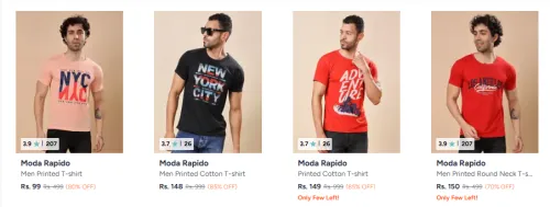 Image of Moda Rapido T-Shirts For Men Starting @ ₹99